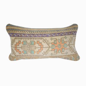 Vintage Turkish Oushak Rug Pillow Cover