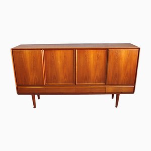 Credenza in quercia e teak di Henning Kjærnulf per Vejle Mobelfabrik, Danimarca, anni '60