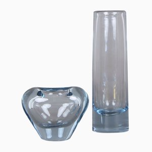 Vasi vintage in vetro colorato di Per Lütken per Holmegaard, Danimarca, 1966, set di 2