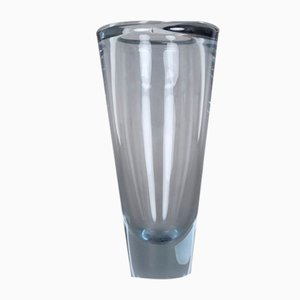 Vintage Blue Glass Vase by Per Lütken for Holmegaard