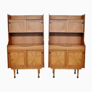 Mid-Century Italian Rosewood Cabinets, 1960s, Set of 2