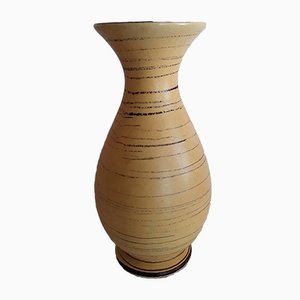 Vintage Yellow Ceramic 538/19 Vase from Scheurich