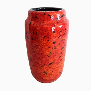 Vaso nr. 231/15 vintage in ceramica arancione di Scheurich