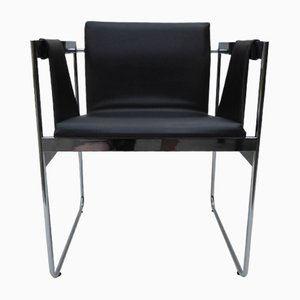 Modernist Chrome and Skai Armchair, 1960s