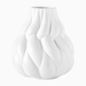 Große weiße Eda Vase von Lisa Hilland für Mylhta