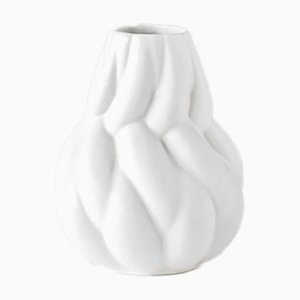 Kleine weiße Eda Vase von Lisa Hilland für Mylhta