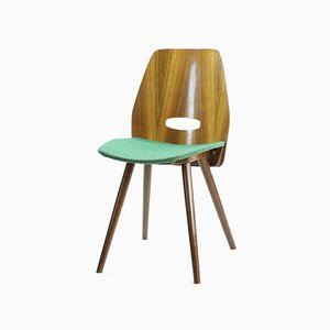 Oak and Plywood Dining Chair by František Jirák for Tatra, 1960s