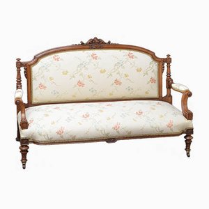 Antique Victorian Walnut Sofa