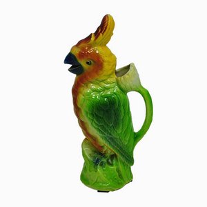 Vintage French Parrot Pitcher by Mark S. Clement