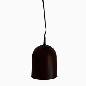 Lámpara colgante vintage cilíndrica en marrón