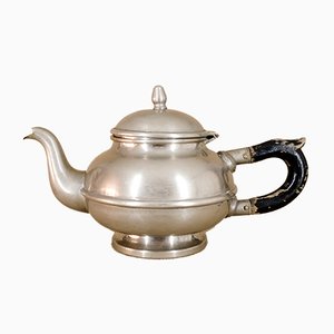 Nickel-Plated Teapot from Gebrüder Bing Nürnberg, 1920s