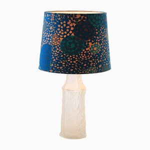 Scandinavian Modern Fabric, Glass & Acrylic Table Lamp by Timo Sarpaneva for Luxus, 1968