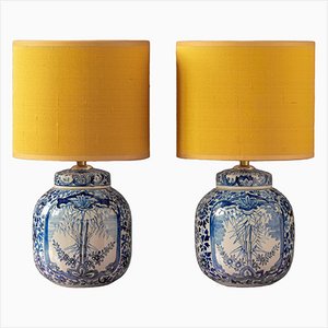 Table Lamps by Royal Tichelaar Makkum, Set or 2, Set of 2