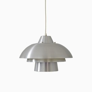 Vintage Scandinavian Aluminum Pendant Lamp, 1960s