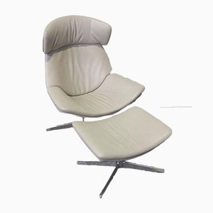 Poltrona e poggiapiedi di EOOS per Walter Knoll, inizio XXI secolo, set di 2