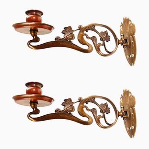 Antique Sconces by Henry van de Velde, Set of 2