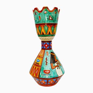 Vase from Volpi Deruta, 1950s