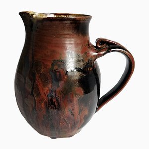 Vintage Terracotta Pitcher, 1950s