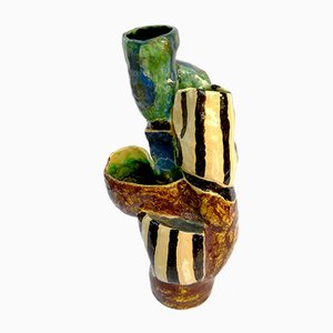 Vase Sculptural de Ceramica Fiorentina, 1950s