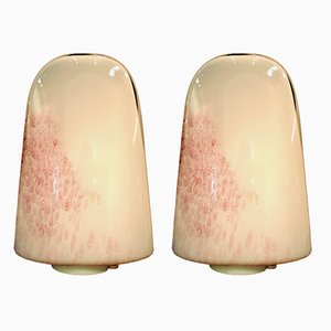 Blown Glass Table Lamps by Babucco for Leucos, 1970s, Set of 2