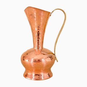 Vase aus gehämmertem Kupfer von Eugen Zint, 1960er