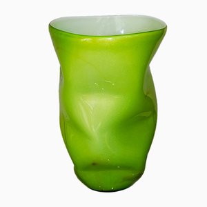 Grüne Mid-Century Vase von Archimede Seguso