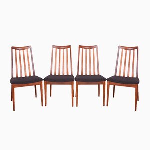 Vintage Teak & Fabric Dining Chairs by Leslie Dandy for G-Plan, 1960s, Set of 4