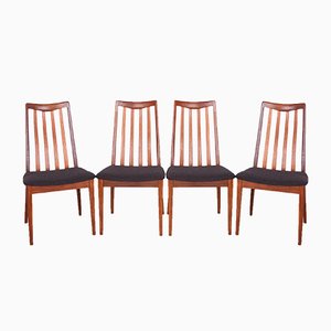 Vintage Teak & Fabric Dining Chairs by Leslie Dandy for G-Plan, 1960s, Set of 4