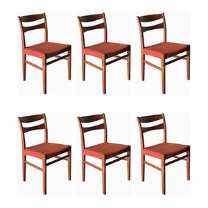Swedish Teak Dining Chairs, 1960s, Set of 6