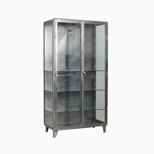 Vintage Arzneischrank aus Poliertem Stahl, 1920er bei Pamono kaufen