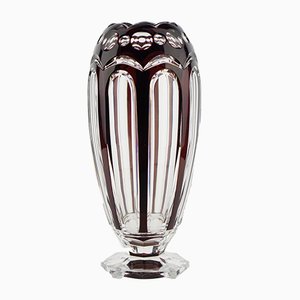 ADP 9 Prune Glass Vase from Val Saint Lambert, 1920s