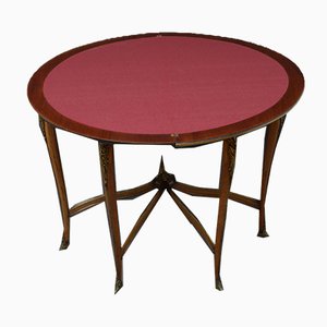 Antique French Rosewood Demi-Lune Game Table