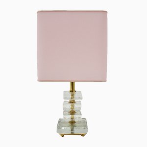 Glass & Brass Table Lamp from Bakalowits & Söhne, 1960s