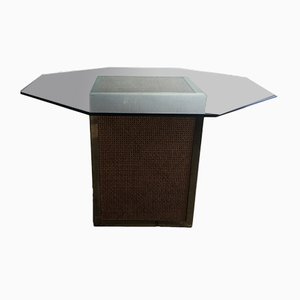 Mesa de comedor italiana moderna, años 70