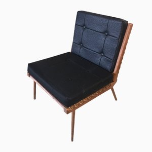 Vintage Folding Lounge Chair in the Style of Hans J. Wegner, 1950s