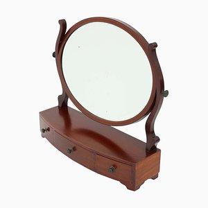 Espejo antiguo giratorio, década de 1880