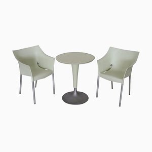 DrNo Garden Table & Chairs Set by Philippe Starck for Kartell, 1990s, Set of 3