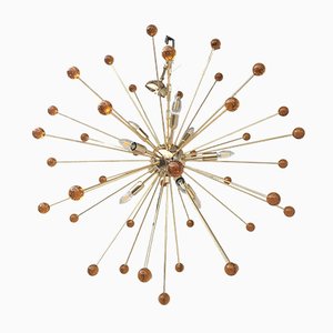Lampadario Sputnik in vetro di Murano multicolore di Italian Light Design