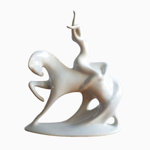 Sculpture Jethro en Porcelaine par Jaroslav Ježek pour Royal Dux, 1960s