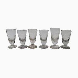 Antique French Wine Glasses, Set of 6