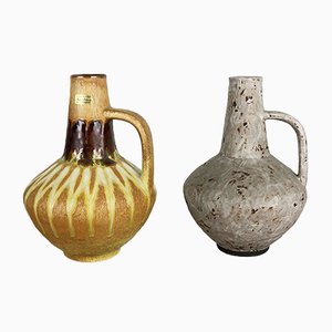 Vintage German Ceramic Vases by Heinz Siery for Carstens Tönnieshof, 1970s, Set of 2