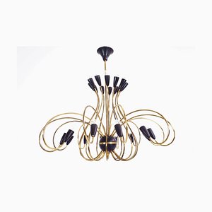 Vintage Italian 24-Arm Chandelier from G.C.M.E., 1950s