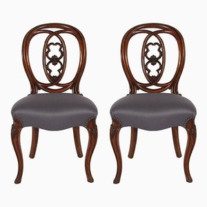 Set de Chaises de Salle à Manger Antiques en Acajou