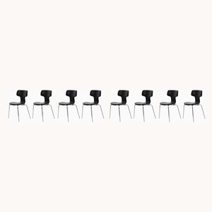 Sillas de comedor Hammer de Arne Jacobsen para Fritz Hansen, personalizables, años 60. Juego de 8