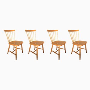 Dining Chairs from Hagafors Stolfabrik AB, 1950s, Set of 4