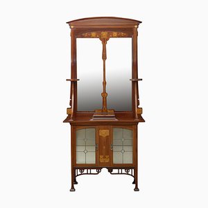 Antique Art Nouveau Cabinets, Set of 2