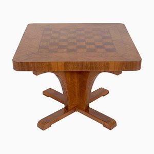 Vintage Marquetry Game Table, 1920s