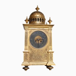 Orologio in bronzo e placcato in oro, fine XIX secolo