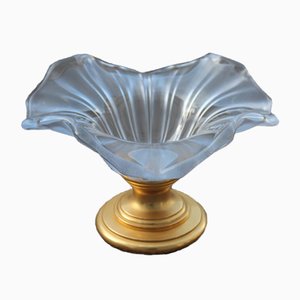 Vintage Italian Frosted Glass Bowl