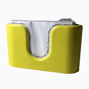 Soporte de papel amarillo de Albert Leclerc para Olivetti, 1968